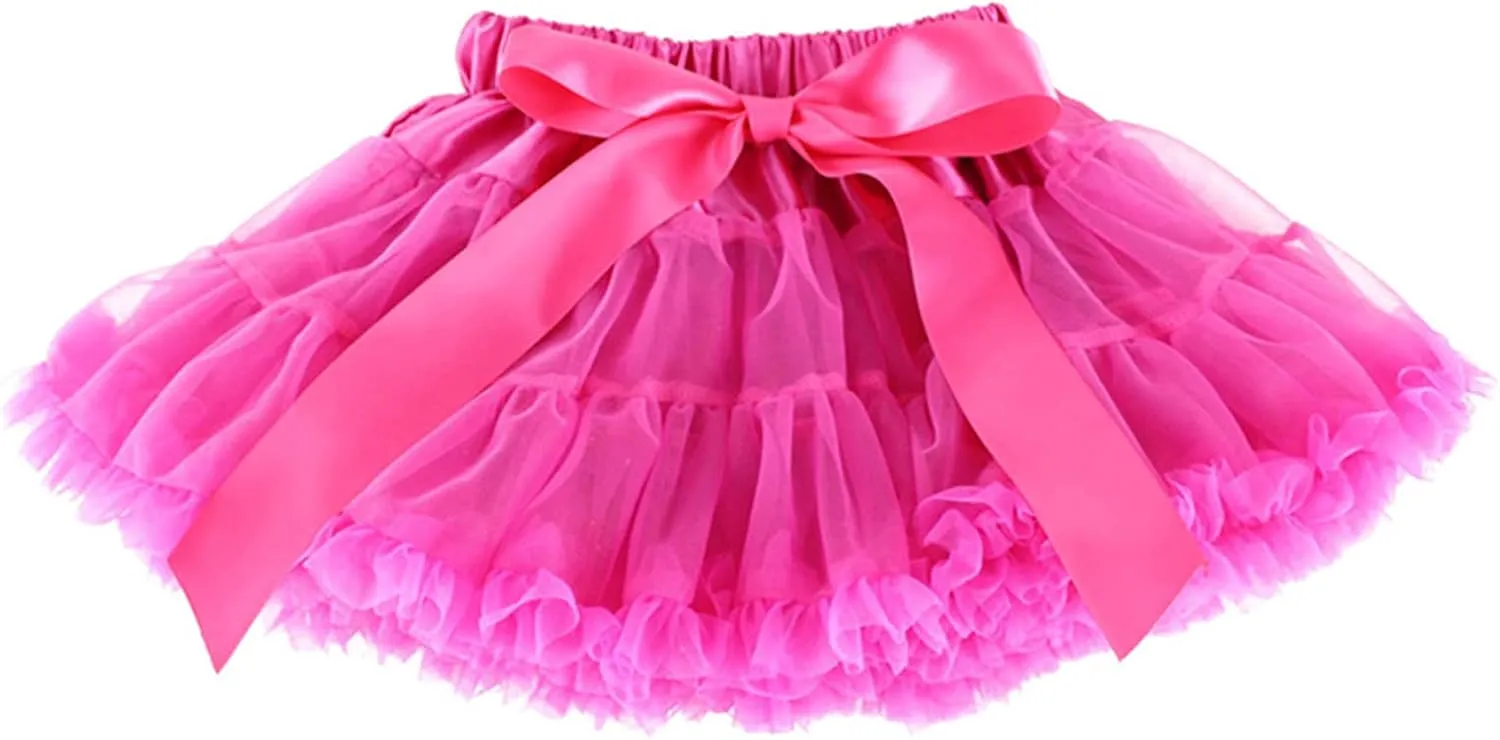 Baby Girls Chiffon Fluffy Pettiskirts Tutu Princess Party Skirts Ballet Dance Wear