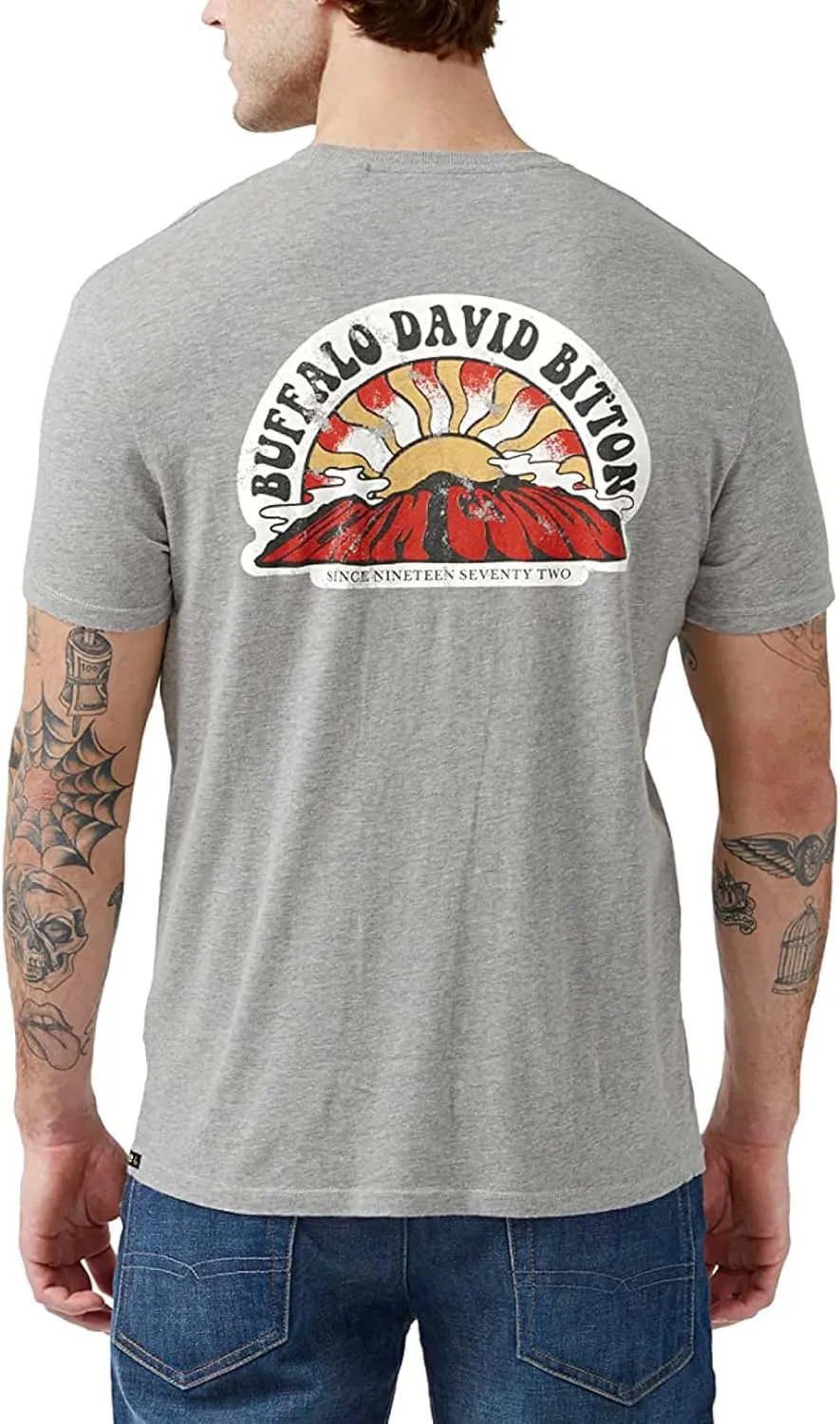 Buffalo David Bitton Men's Short Sleeve Crew Neck Graphic Tee