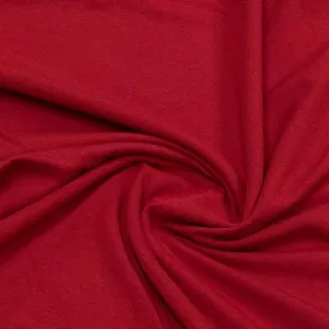 Candy Apple Red Bamboo Stretch French Terry Fabric - 265 GSM
