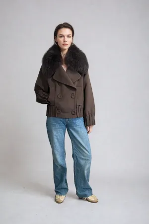 Celeste Cashmere Coat Coffee