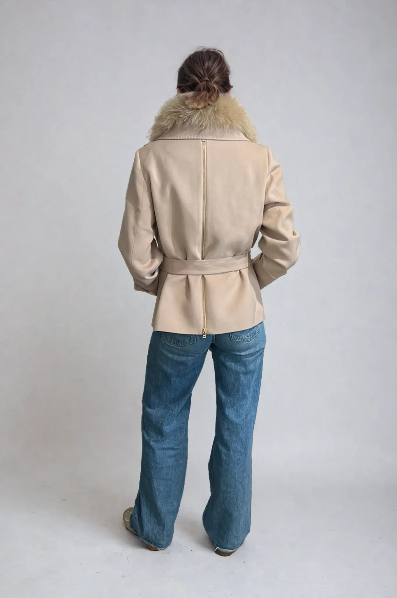 Claire Cashmere Coat Beige