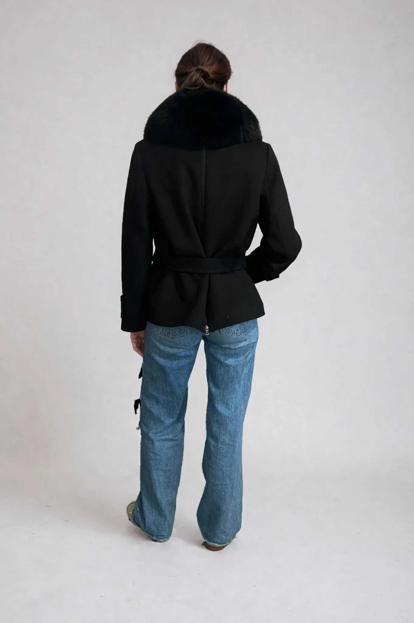 Claire Cashmere Coat Black
