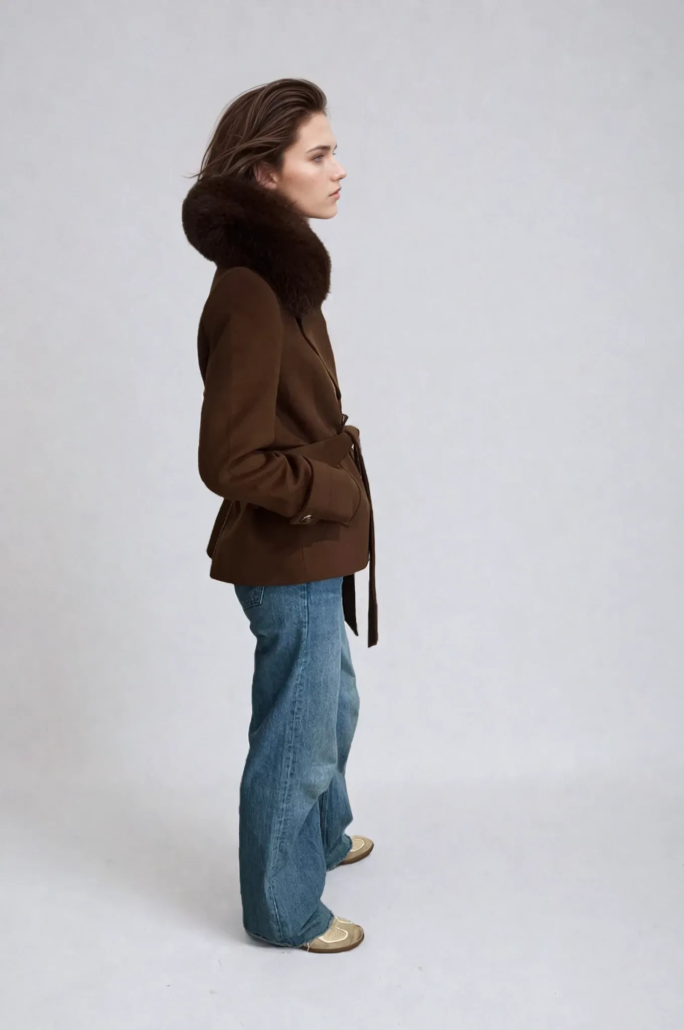 Claire Cashmere Coat Tobacco