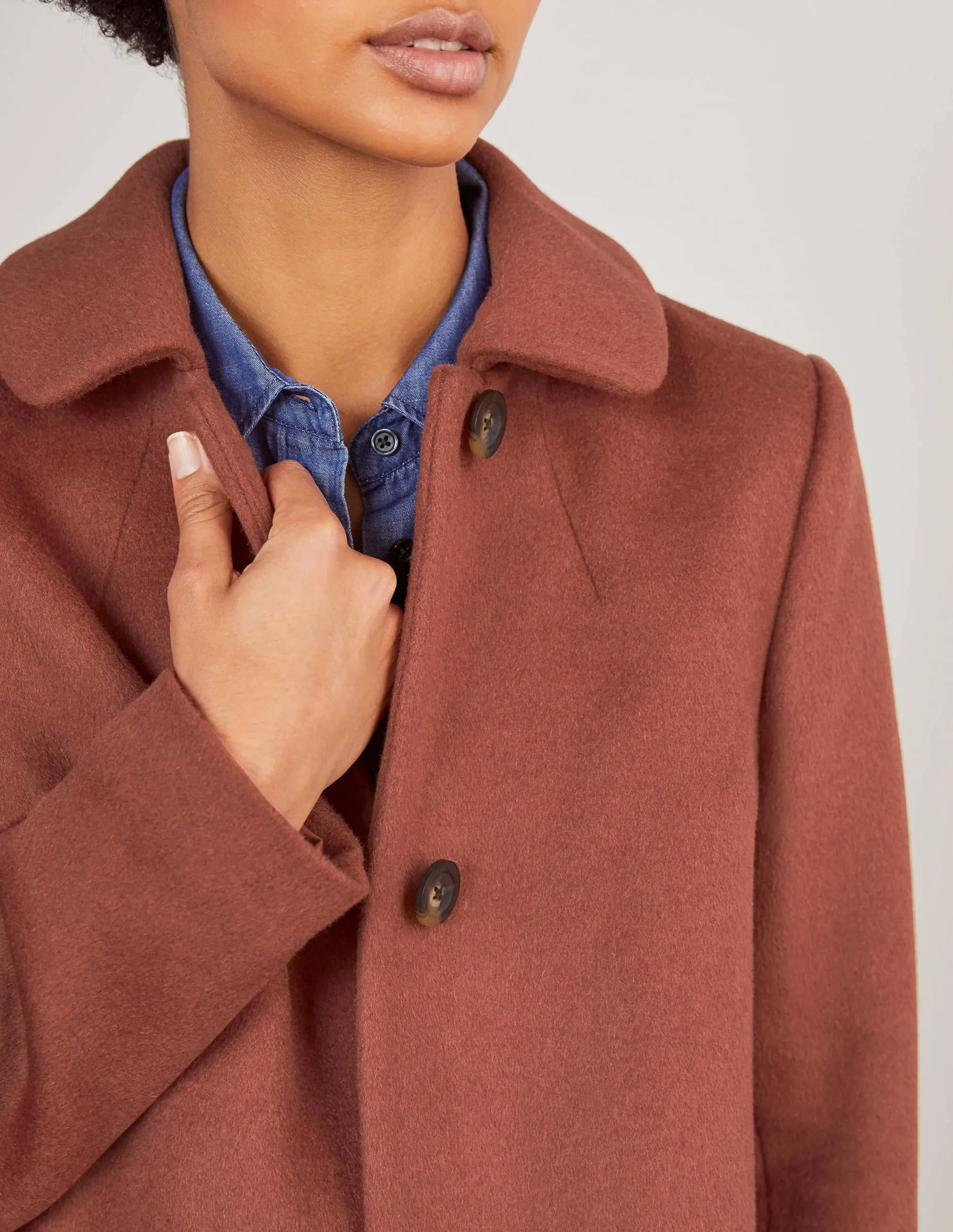 Clifford Coat-Red Oak