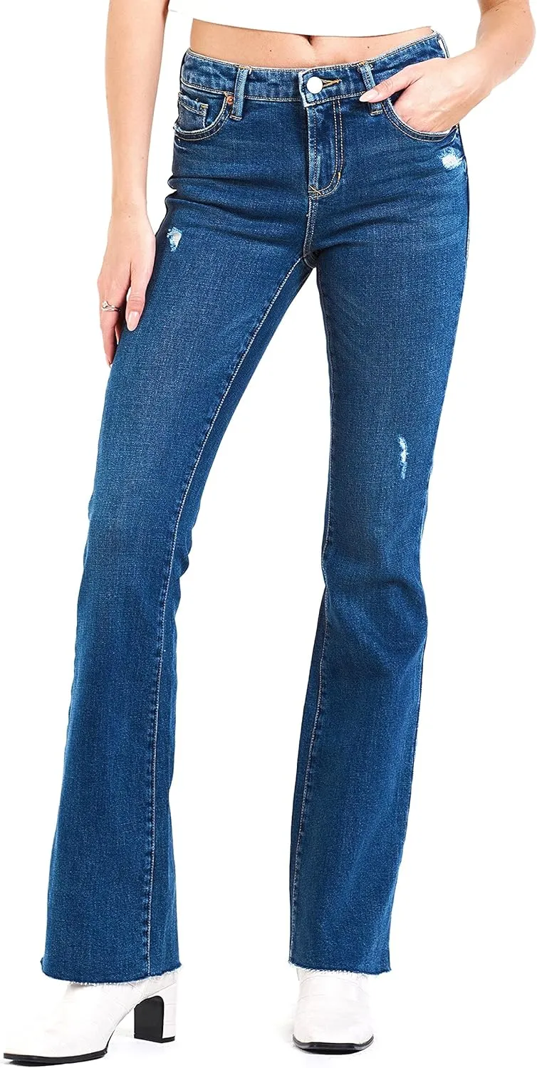 DEAR JOHN Jaxtyn Bootcut Women's Jeans Mid Rise Classic Comfort Stretch Denim