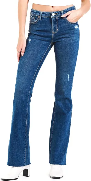 DEAR JOHN Jaxtyn Bootcut Women's Jeans Mid Rise Classic Comfort Stretch Denim