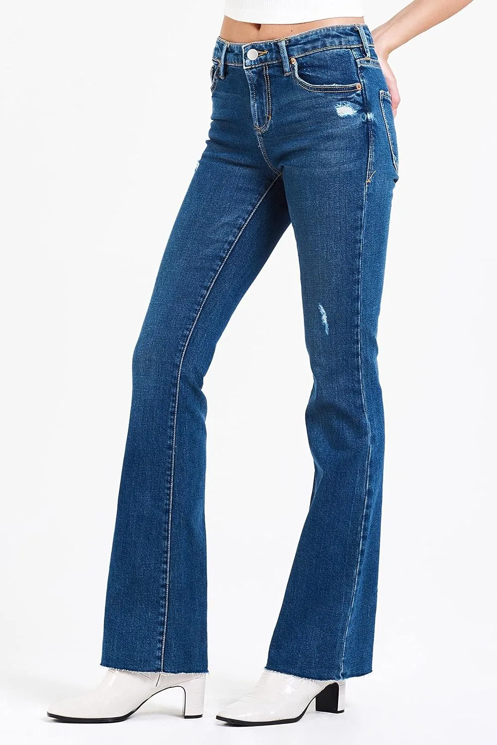 DEAR JOHN Jaxtyn Bootcut Women's Jeans Mid Rise Classic Comfort Stretch Denim