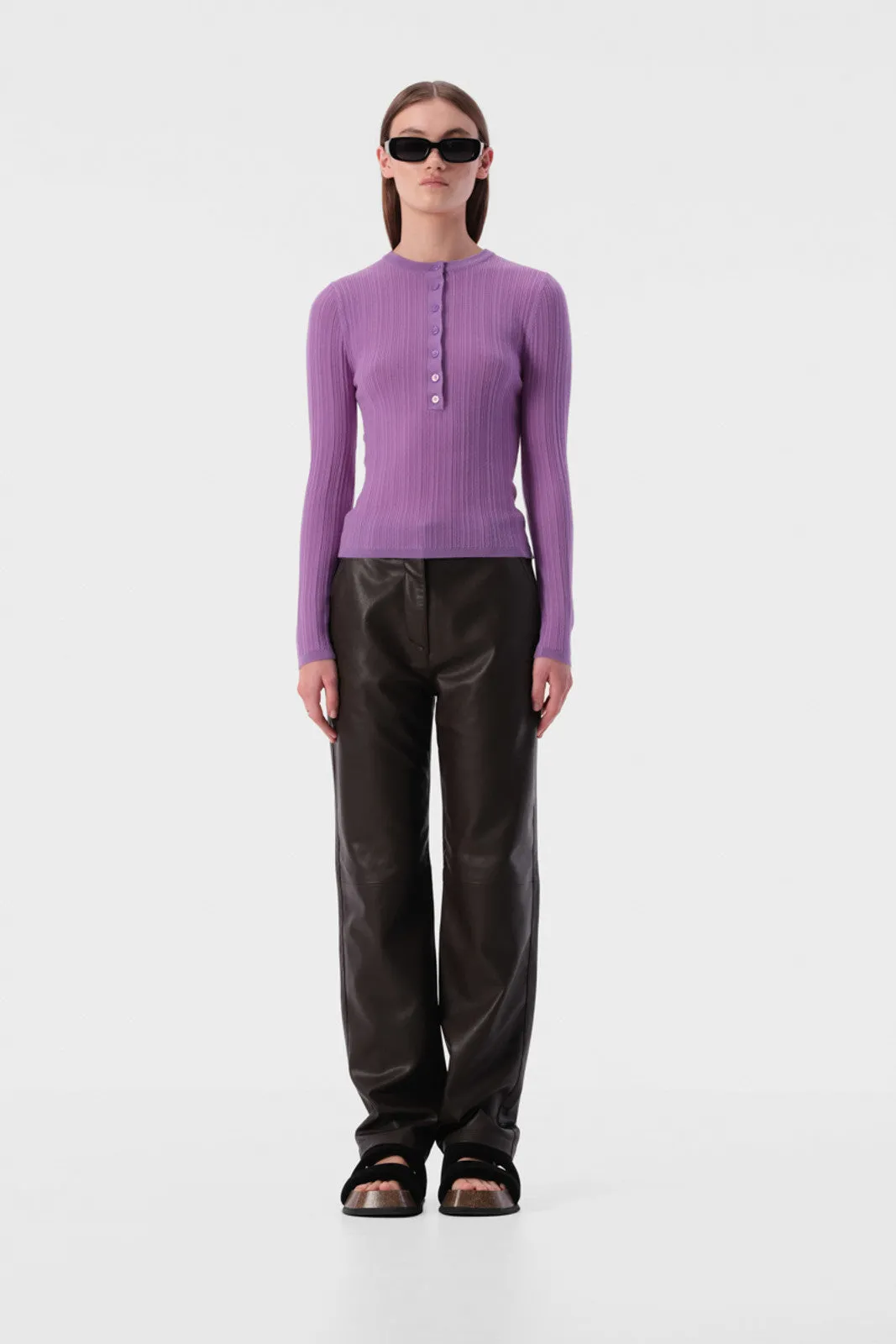 ELKA COLLECTIVE Filippa Knit Top violet