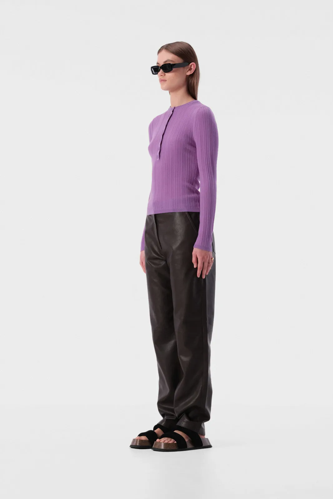 ELKA COLLECTIVE Filippa Knit Top violet