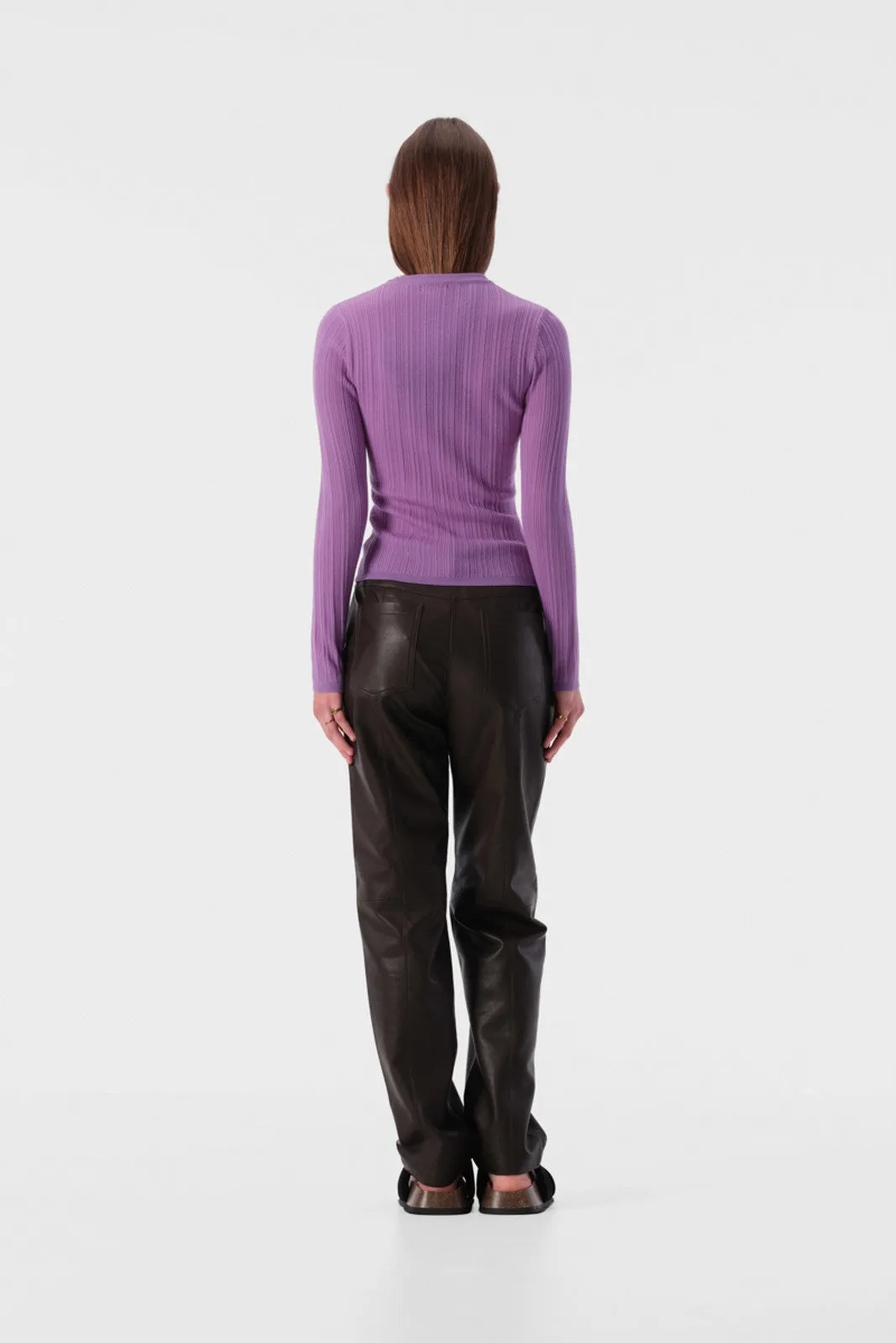 ELKA COLLECTIVE Filippa Knit Top violet