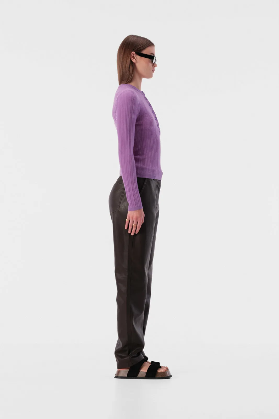 ELKA COLLECTIVE Filippa Knit Top violet