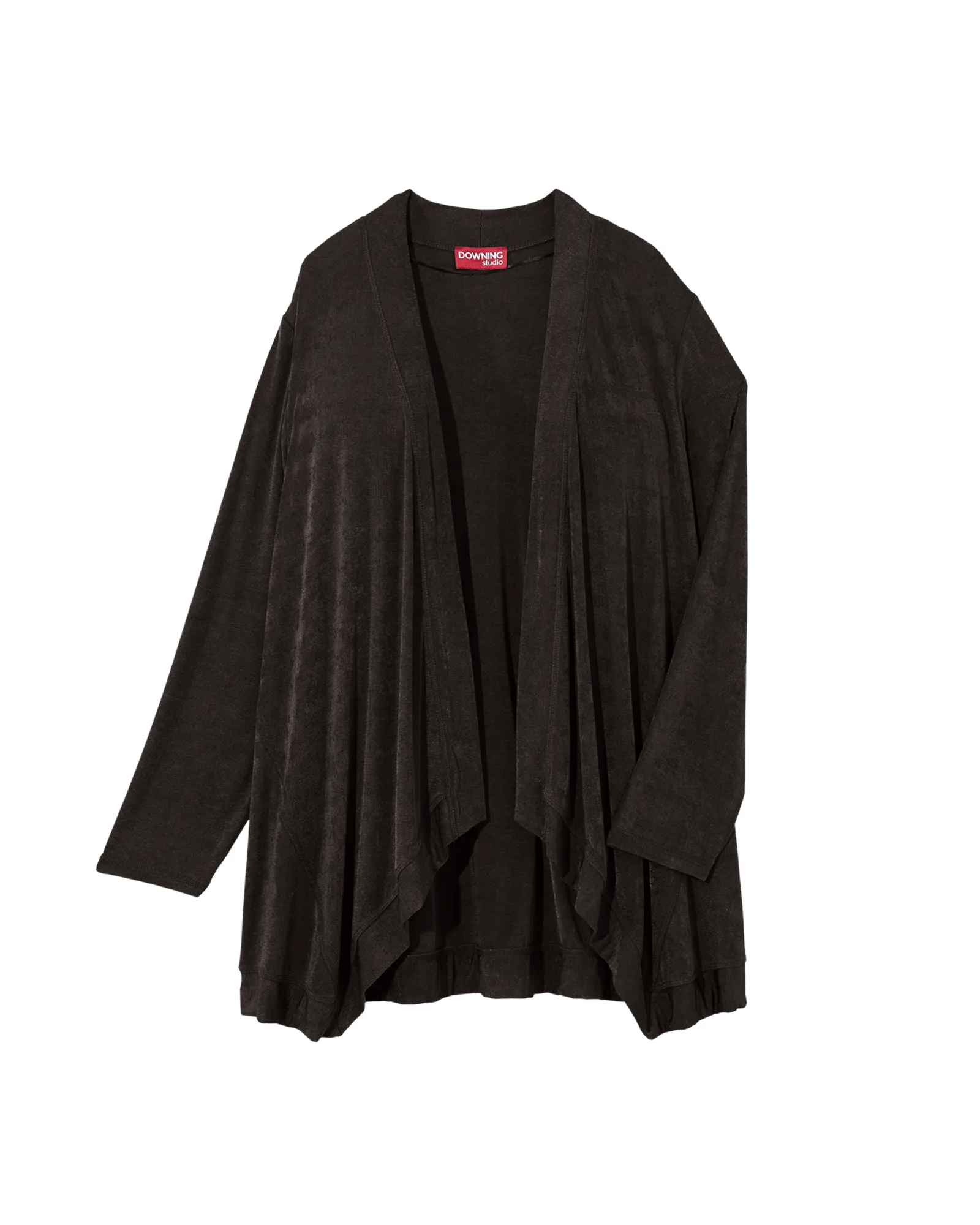 Elsie Long Sleeve Slinky Cardigan | Black