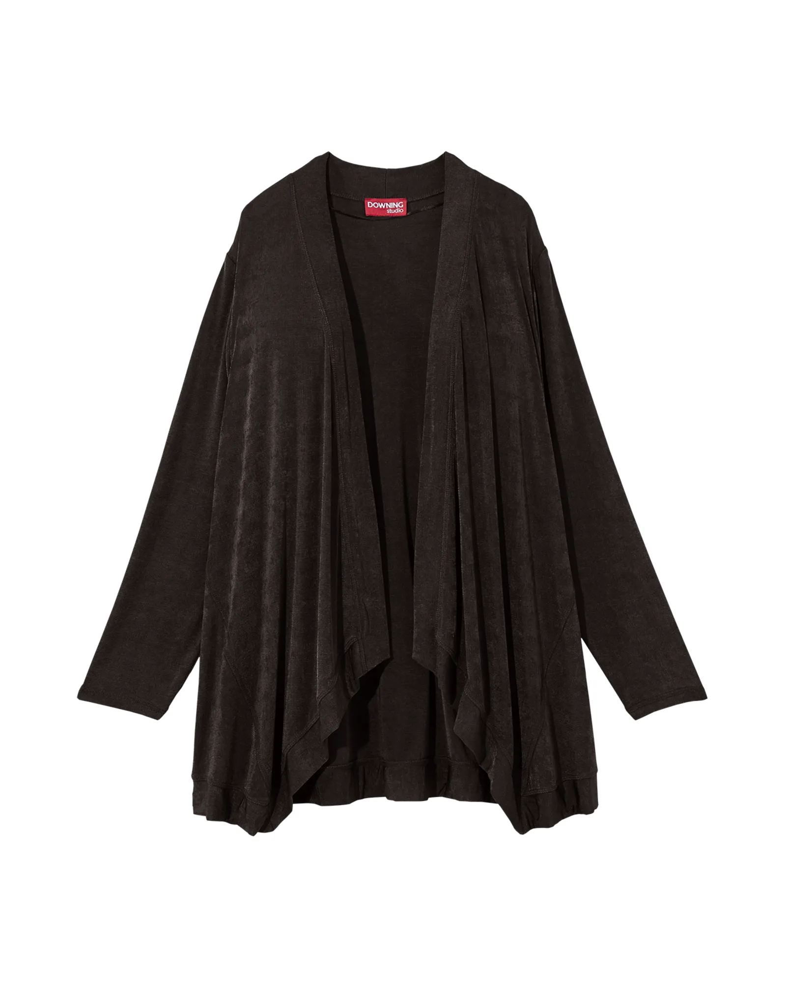 Elsie Long Sleeve Slinky Cardigan | Black