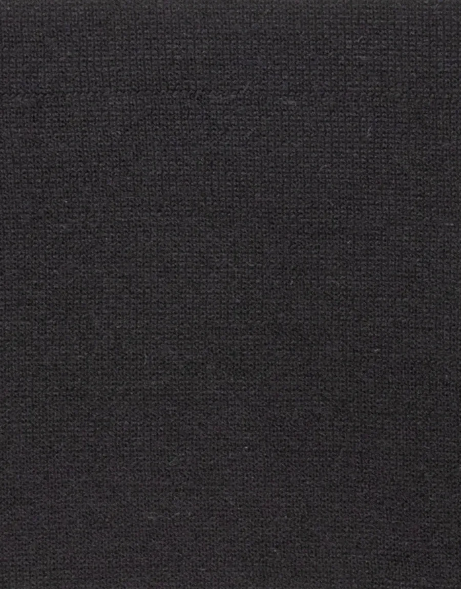 Fairlie V-Neck Merino Jersey - Black