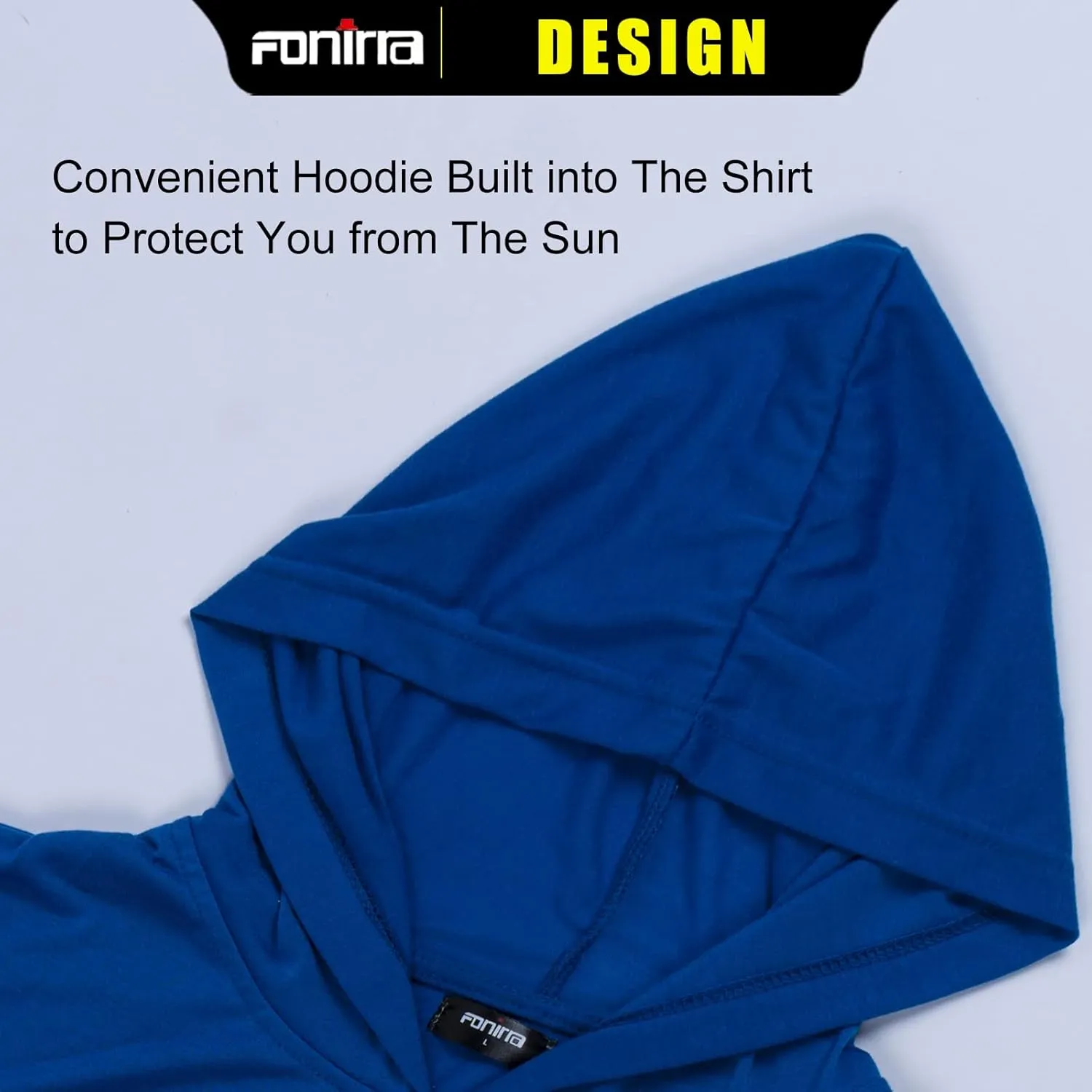 FONIRRA Safety High Visibility Long Sleeve T Shirt for Men 3 Pack Construction Work Shirts with Hood
