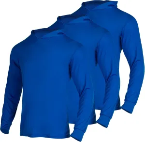FONIRRA Safety High Visibility Long Sleeve T Shirt for Men 3 Pack Construction Work Shirts with Hood