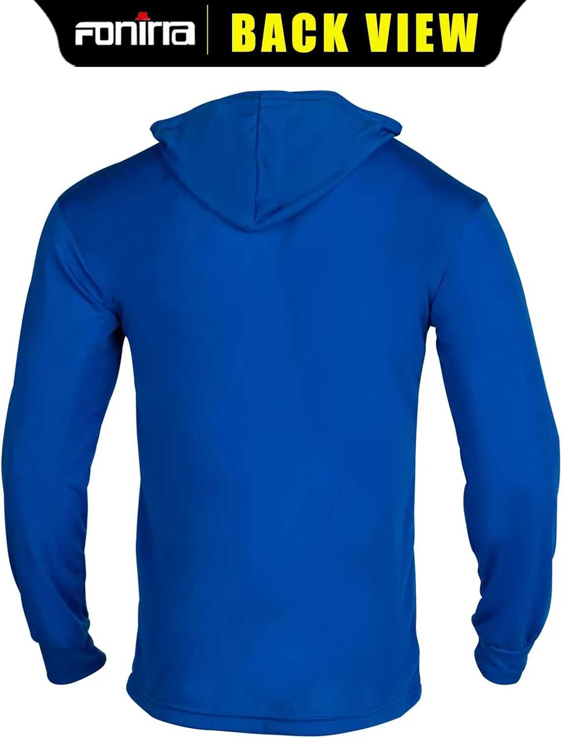 FONIRRA Safety High Visibility Long Sleeve T Shirt for Men 3 Pack Construction Work Shirts with Hood
