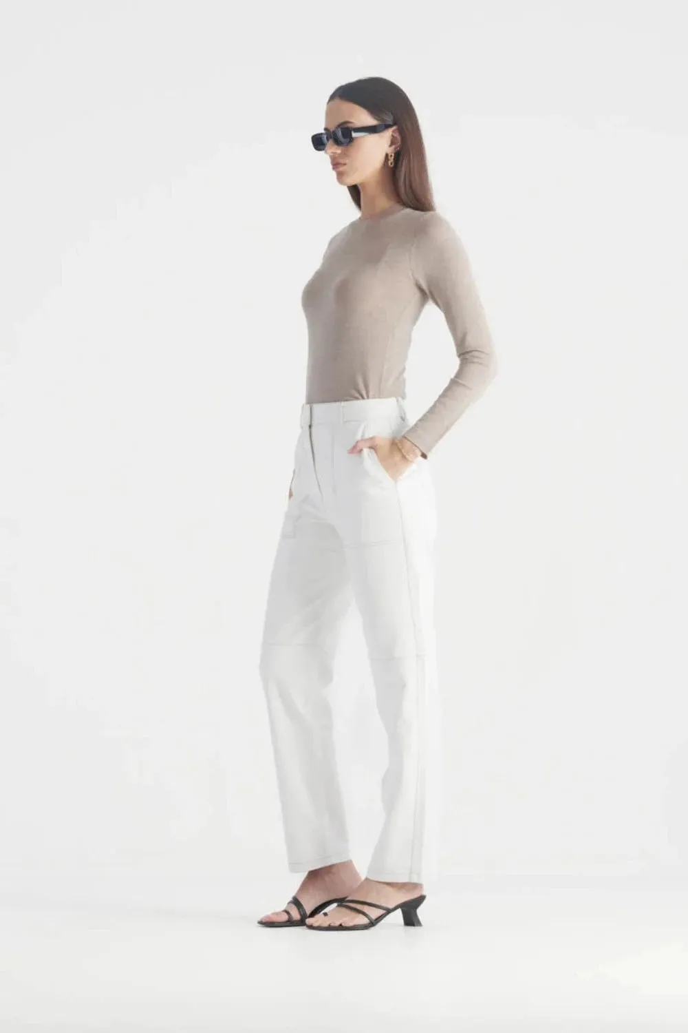 Ginny Knit Top | Taupe
