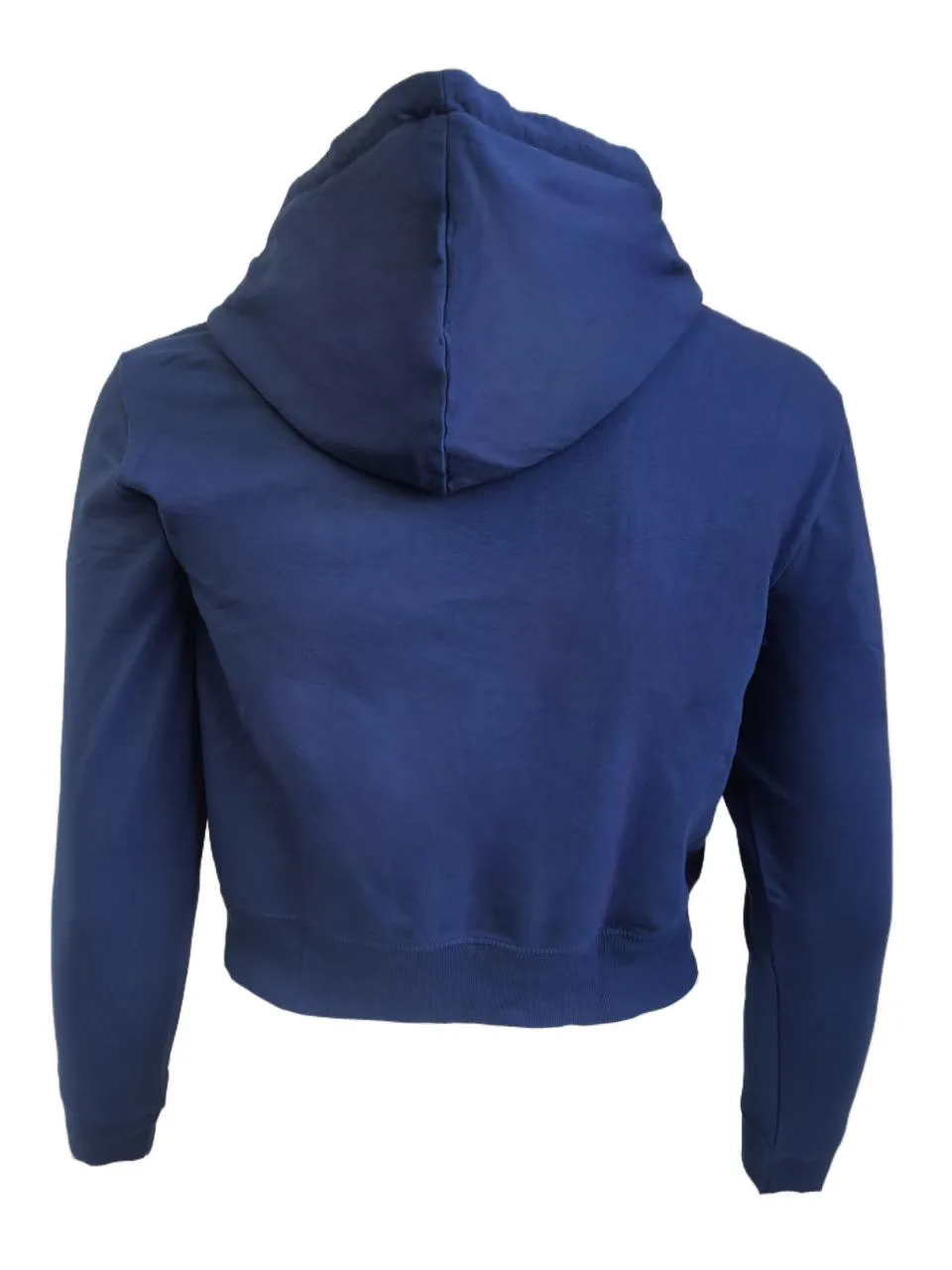 GOODLIFE Women's Blue Cropped Long Sleeve Hoodie #L4PH Large NWT
