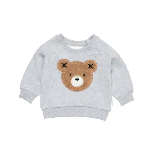 Huxbaby Fur Hux Sweatshirt - Light Grey Marle
