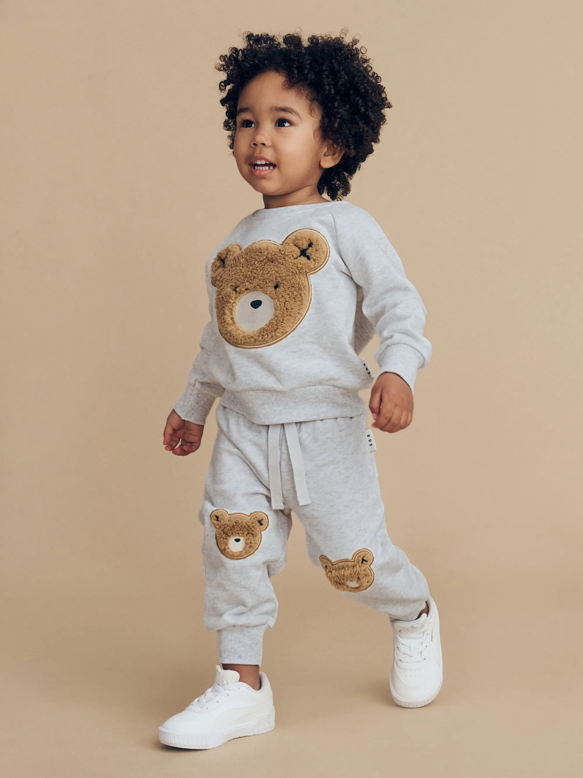 Huxbaby Fur Hux Sweatshirt - Light Grey Marle