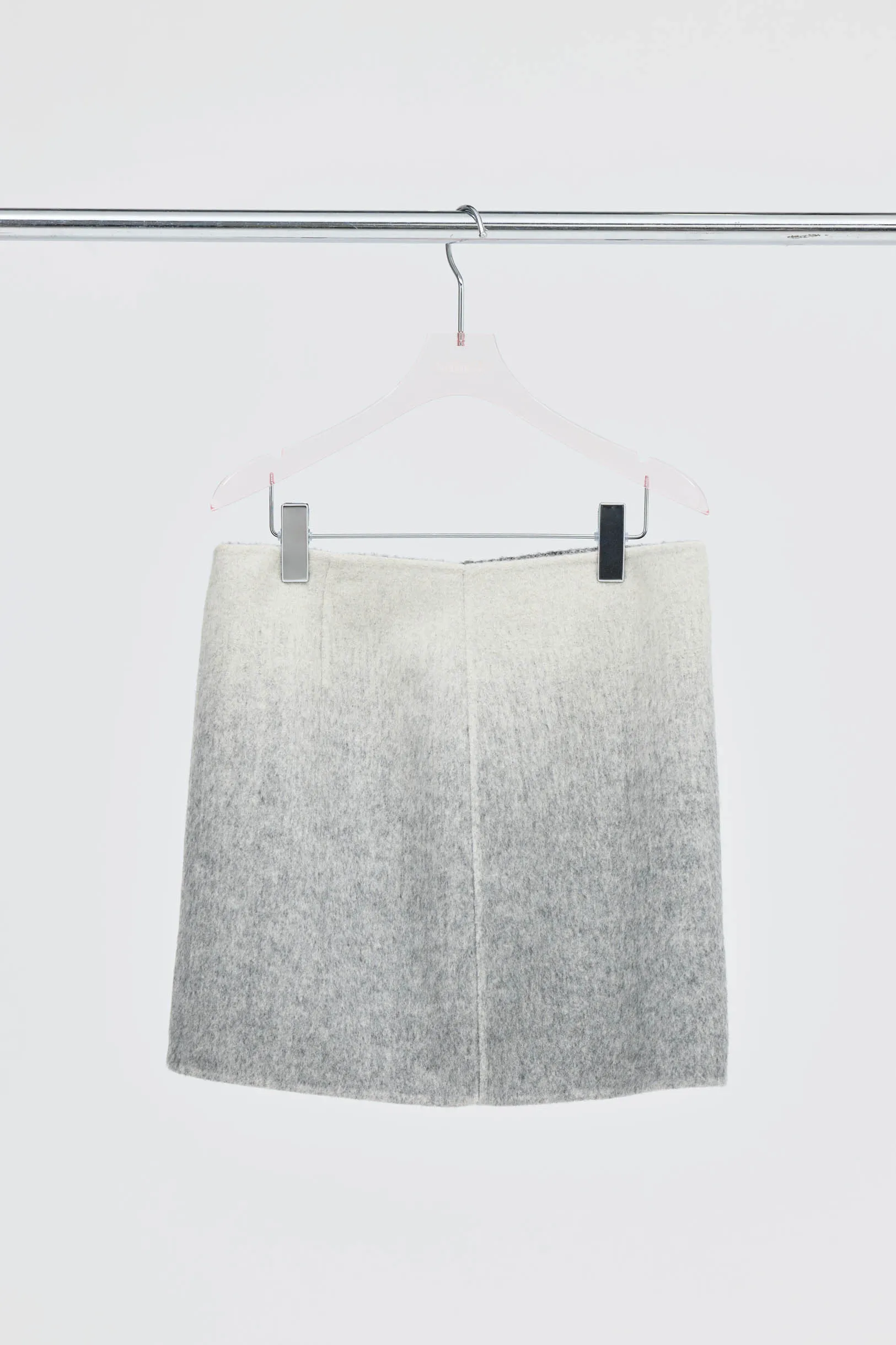 Isla Wool Skirt - Grey Marle