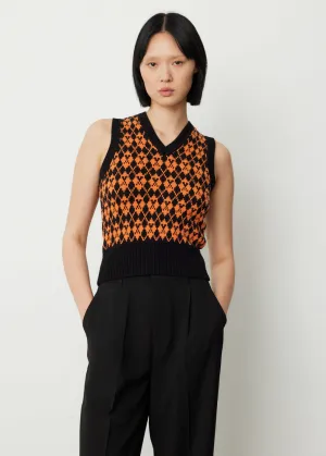 Jacquard V-Neck Vest