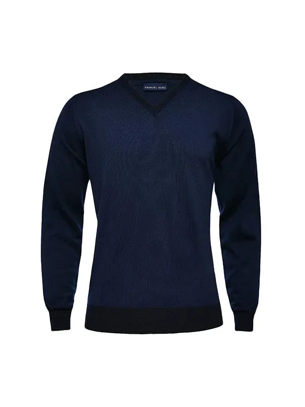 LIGHT GUAGE V-NECK SWEATER