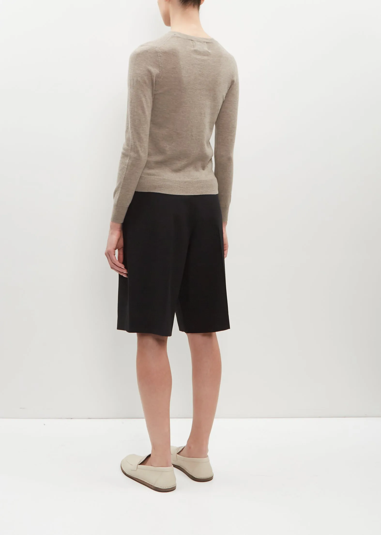 Maya Merino Wool Top — Biscuit