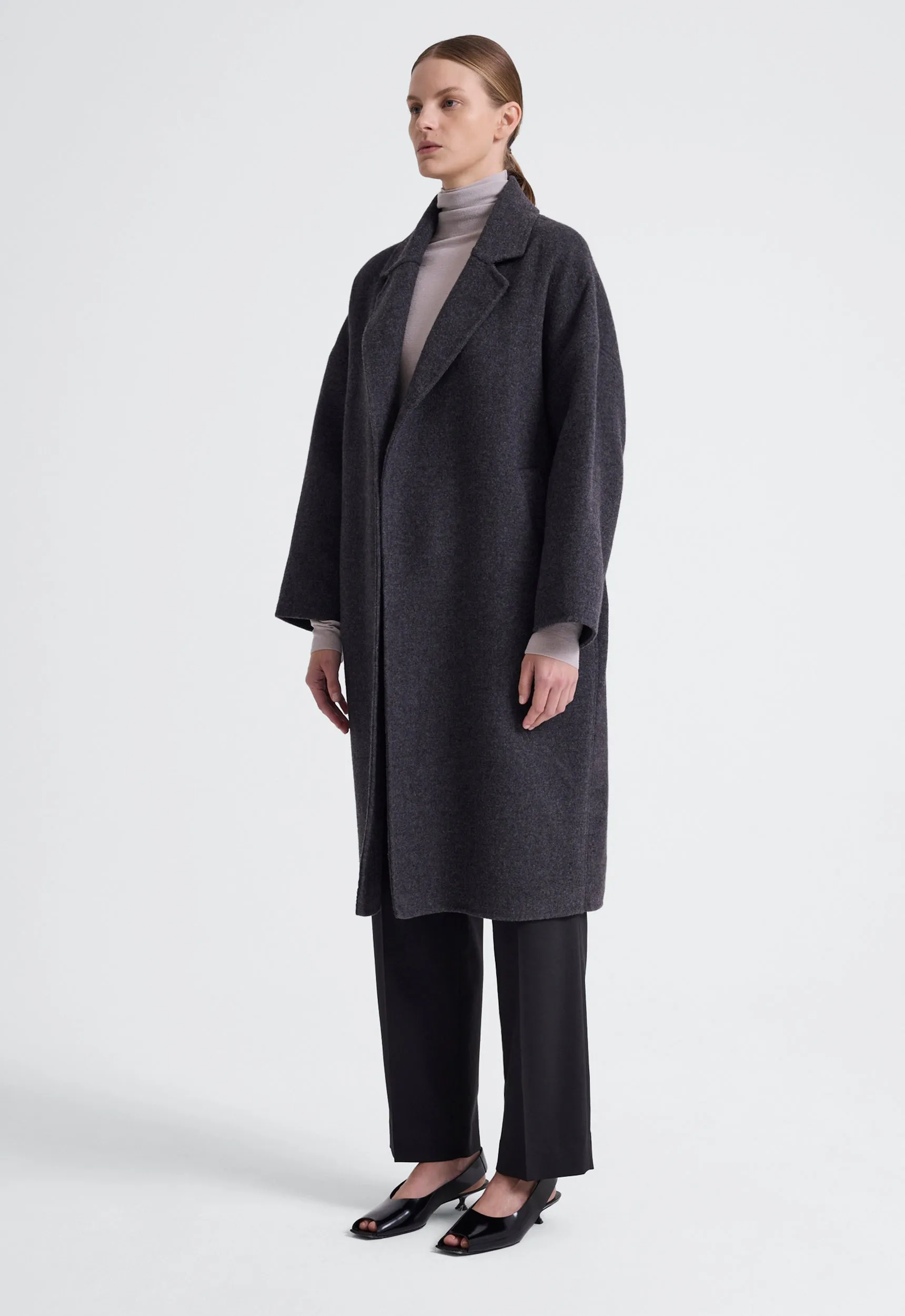 Mega Wool Coat - Char