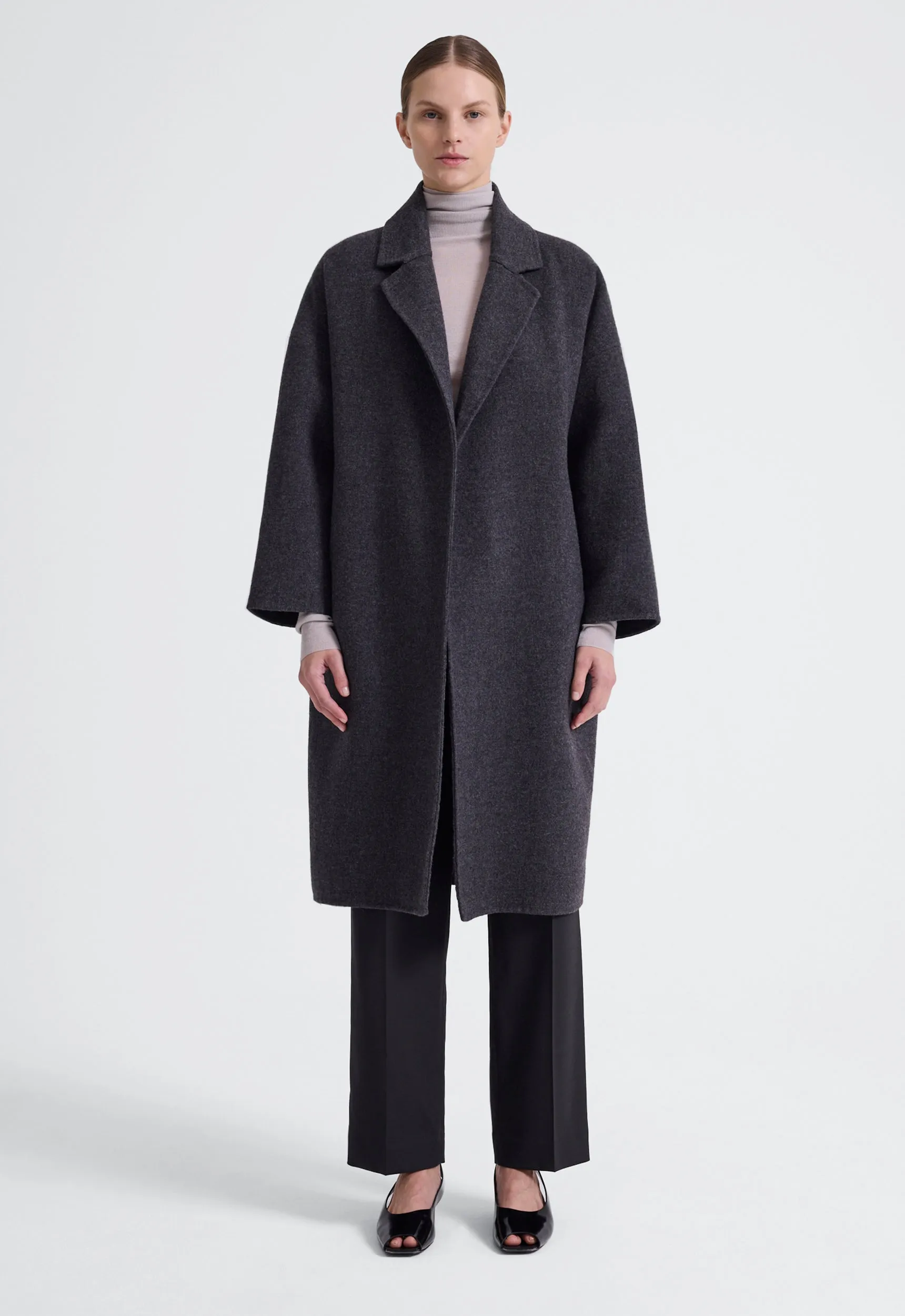 Mega Wool Coat - Char
