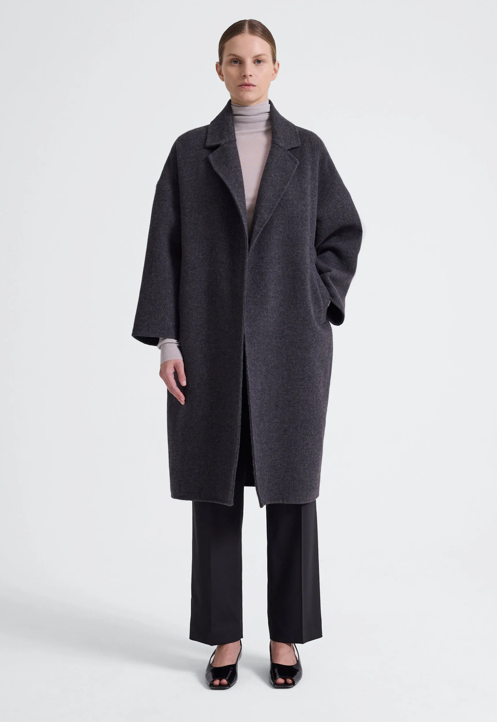 Mega Wool Coat - Char
