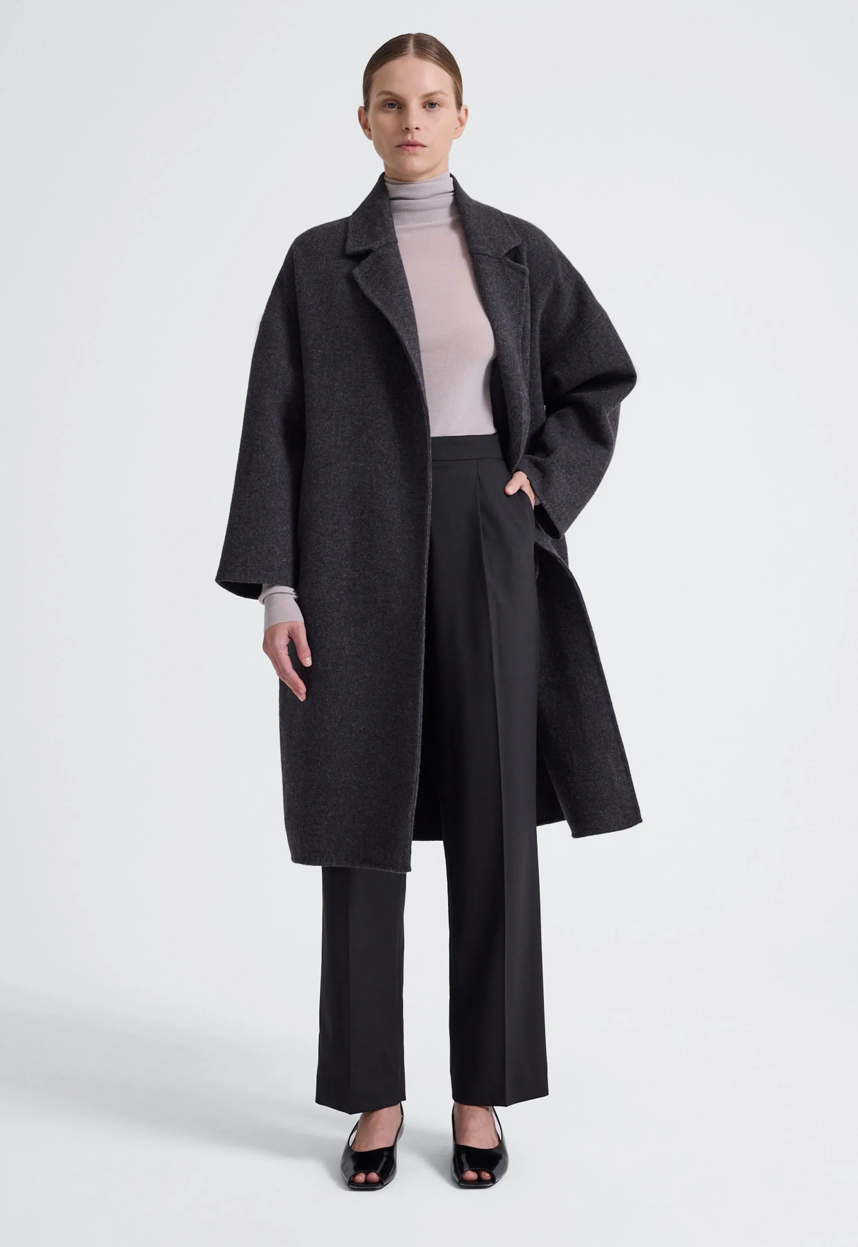 Mega Wool Coat - Char