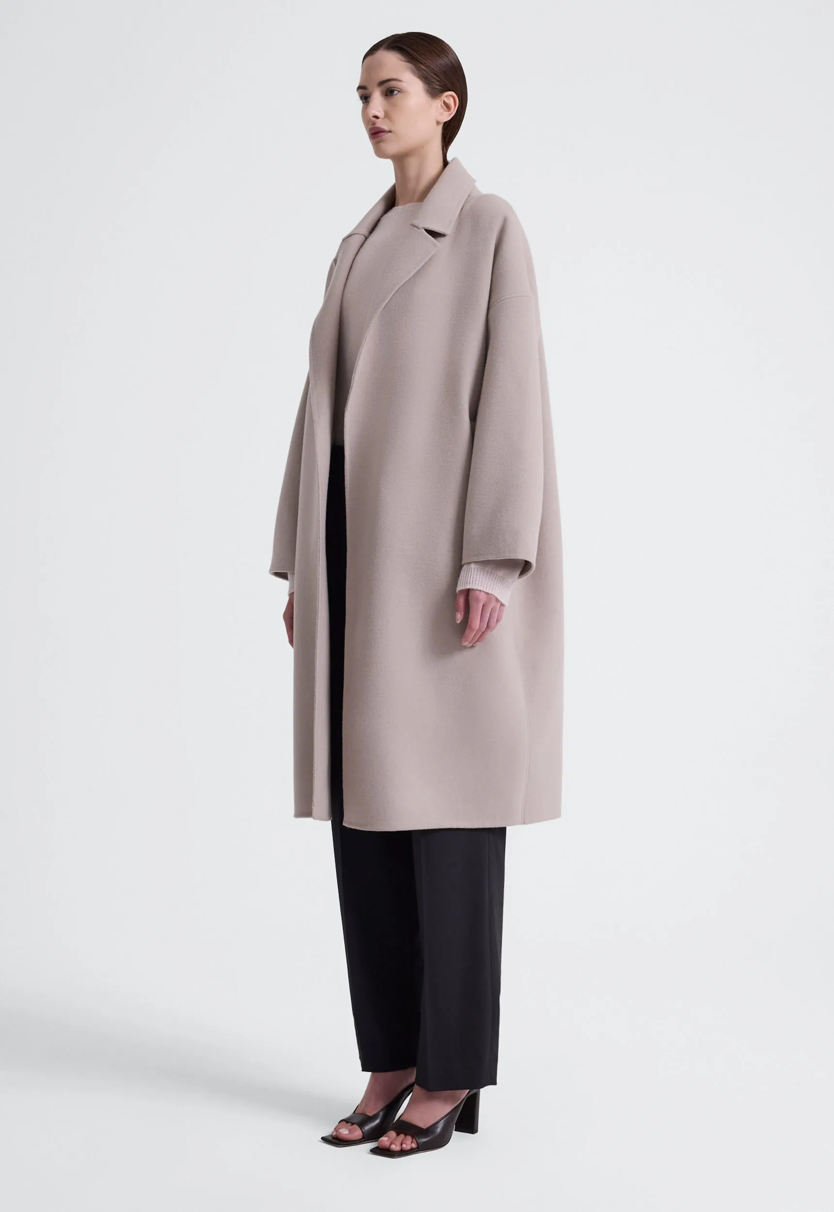 Mega Wool Coat - Dark Pearl