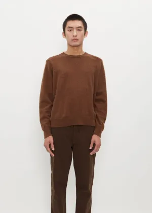 Men's Crew Neck Jumper — Golden Brown