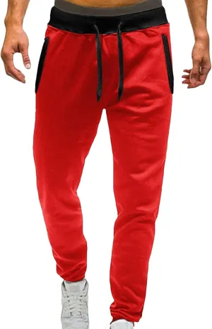 Men's Linen Pants Drawstring Elastic Waist Spring Long Casual Loose Summer Beach Yoga Cotton Golf Jogger Trousers