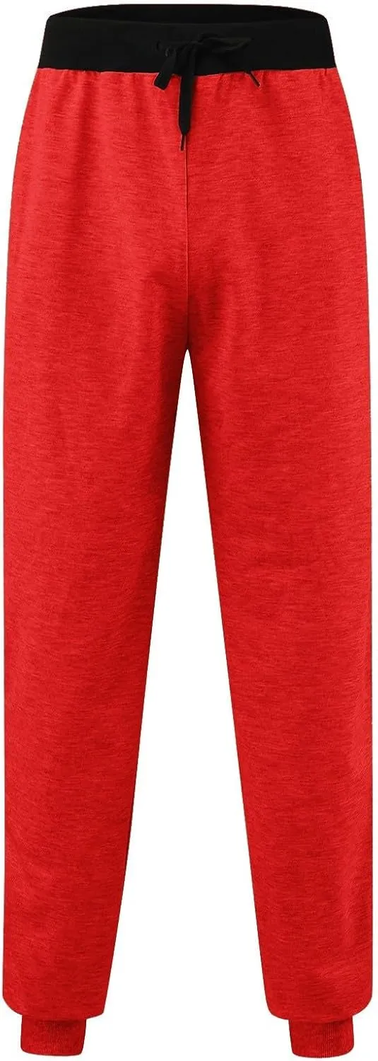 Men's Linen Pants Drawstring Elastic Waist Spring Long Casual Loose Summer Beach Yoga Cotton Golf Jogger Trousers