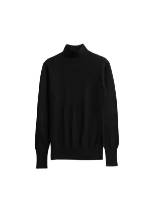Merino turtleneck, black