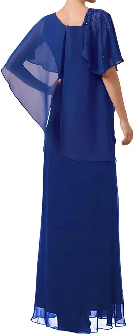 Pleated Dresses Lace Appliques Mother of The Bride Ruffles V Neck for Wedding Guest Formal