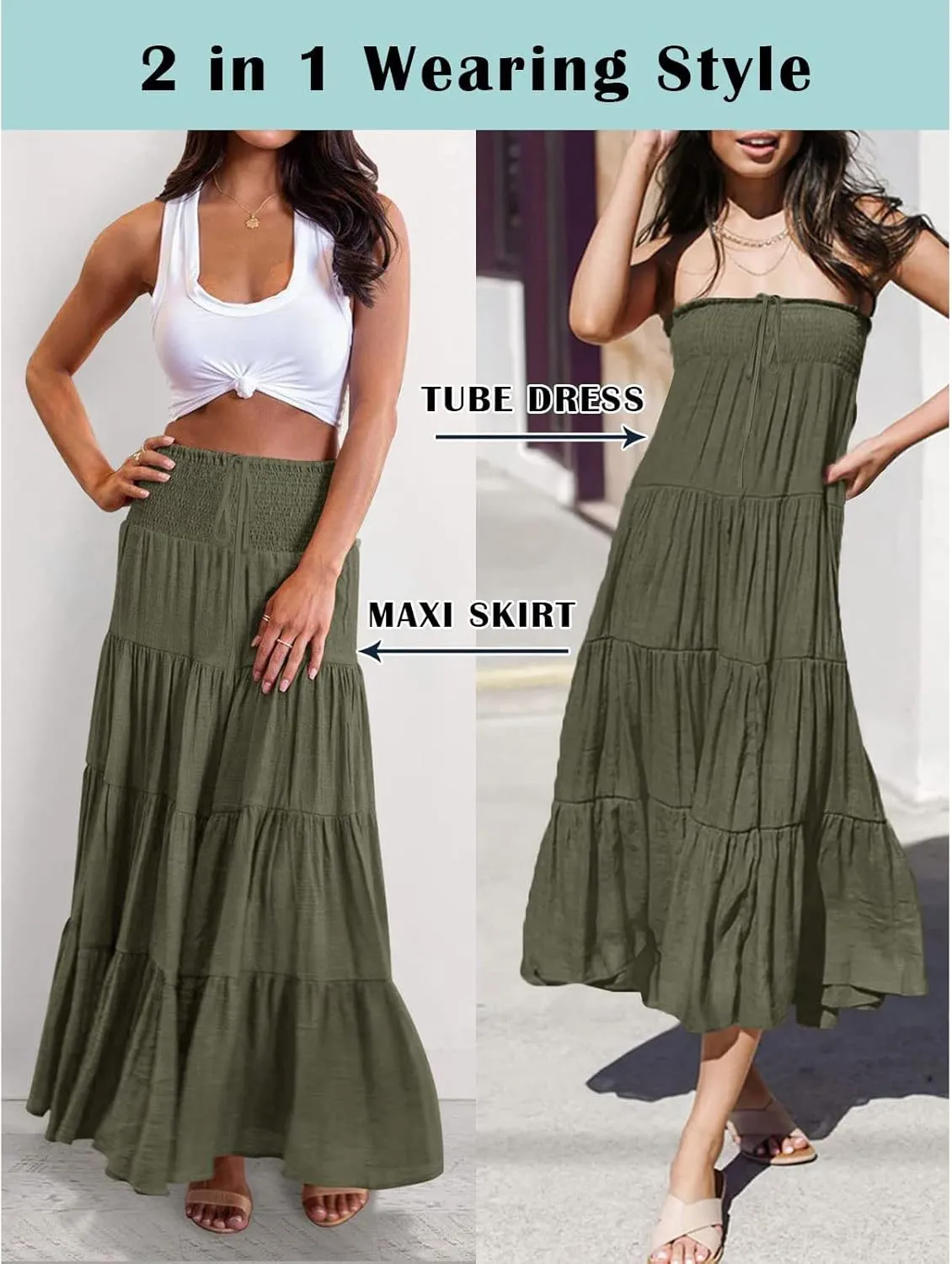 Solid Renaissance Skirt A Line Summer Pleated Boho High Rise Knee Length Skirts for Women Robe High Waist Cute Dress