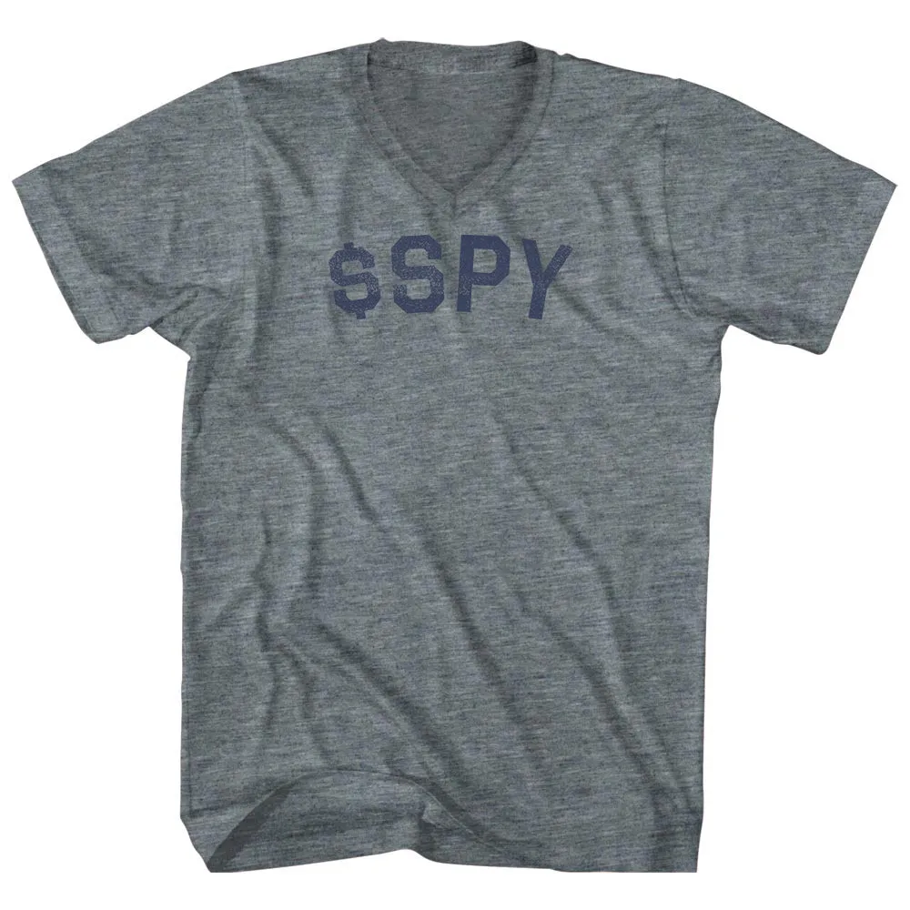 $Spy Tri-Blend V-neck Womens Junior Cut T-shirt