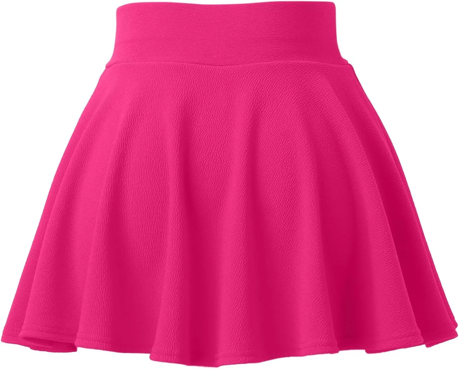 Summer Skirts for Women High Waisted Pleated Mini Skirt with Anti-Slip Lining Elastic Waist Casual A-Line Silhouette
