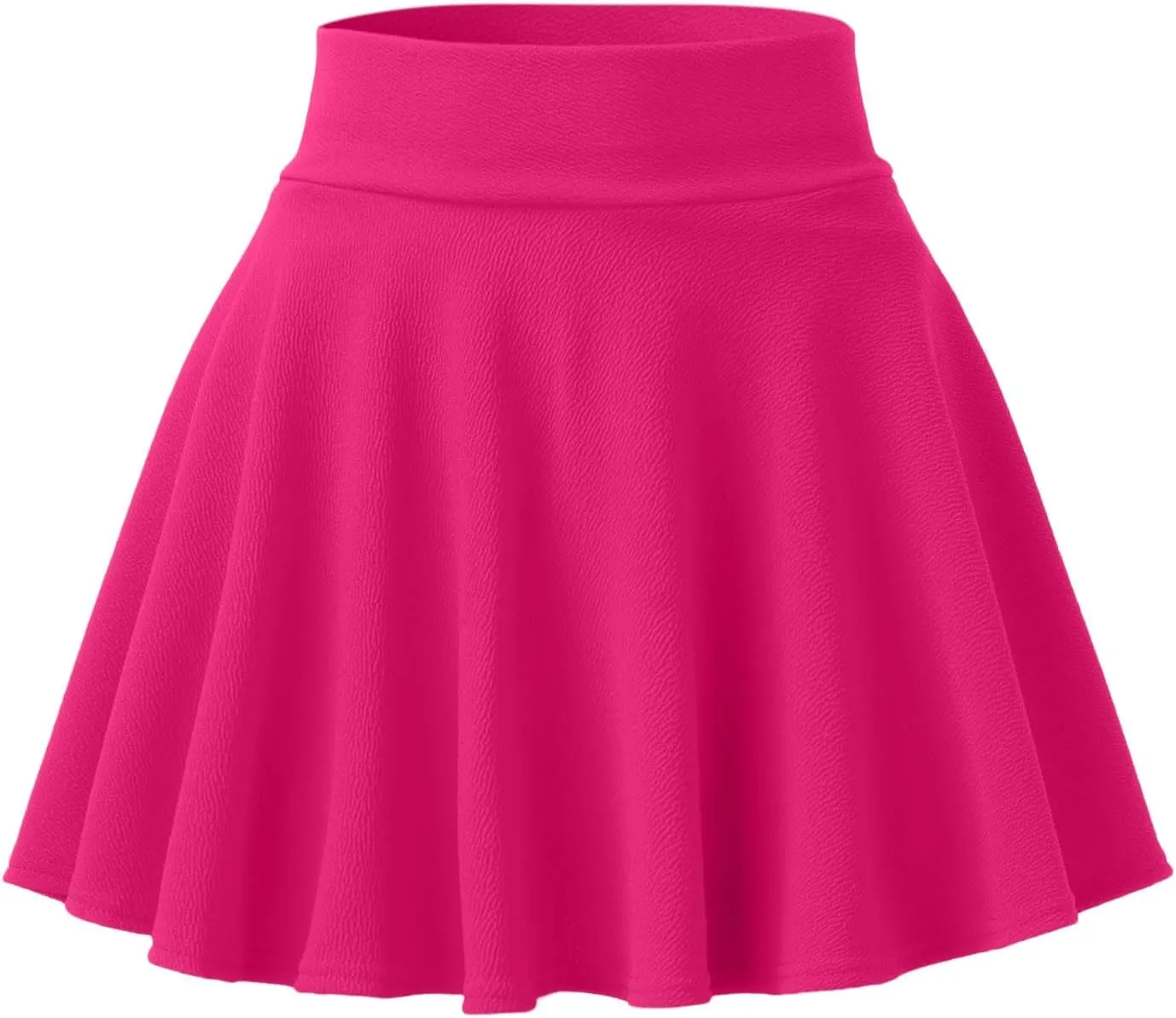 Summer Skirts for Women High Waisted Pleated Mini Skirt with Anti-Slip Lining Elastic Waist Casual A-Line Silhouette