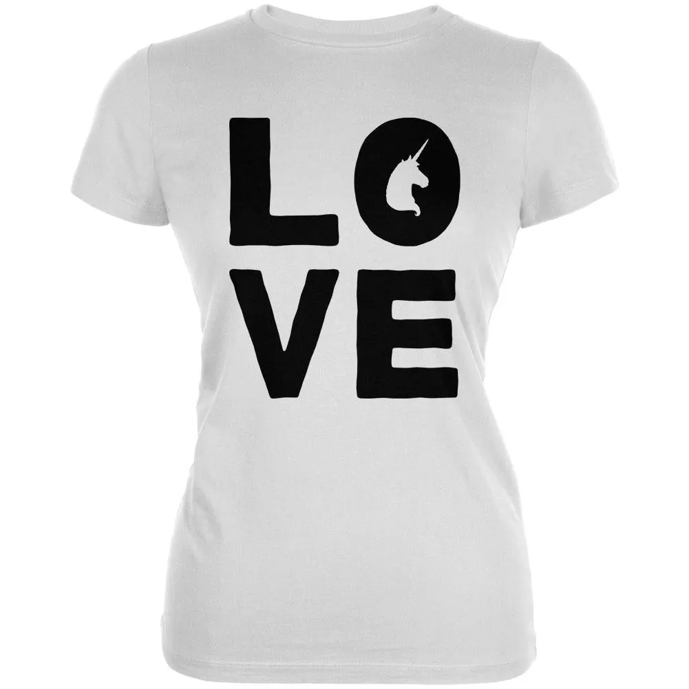 Unicorn Love Juniors Soft T Shirt