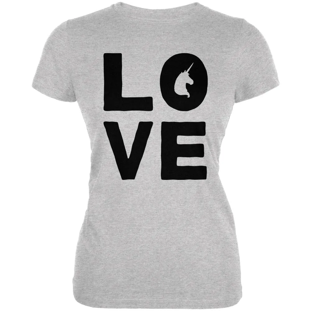 Unicorn Love Juniors Soft T Shirt