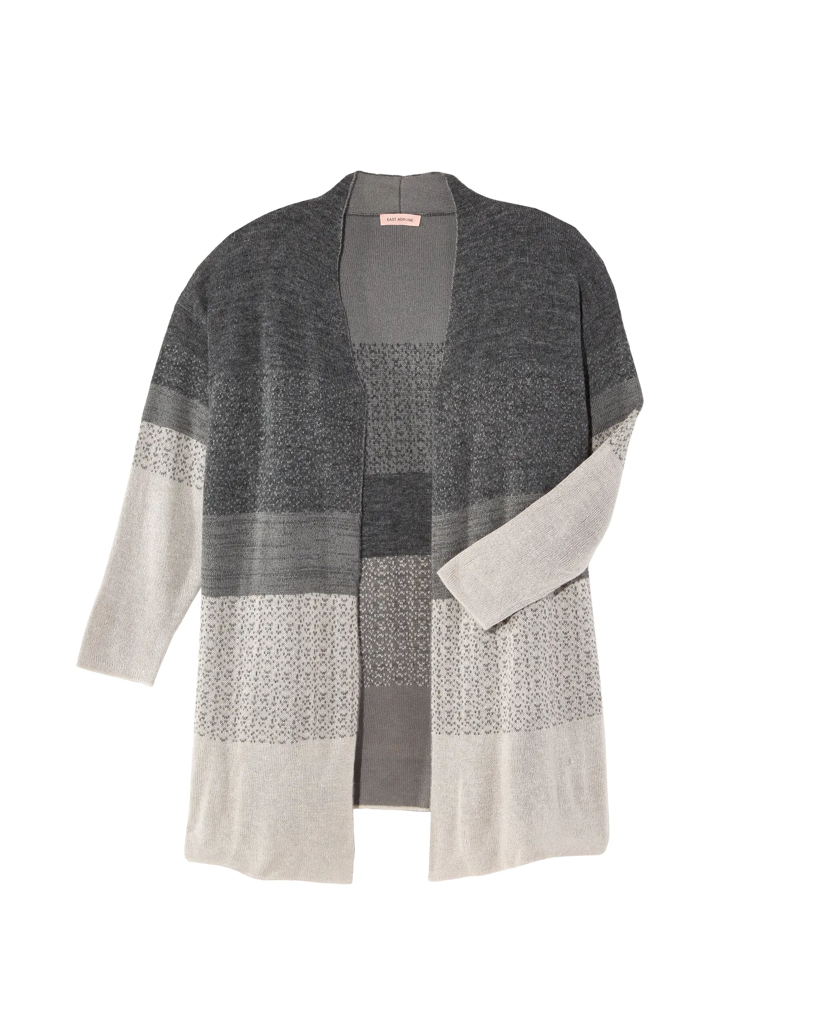 Vita Long Sleeve Ombre Cardigan | Charcoal Grey