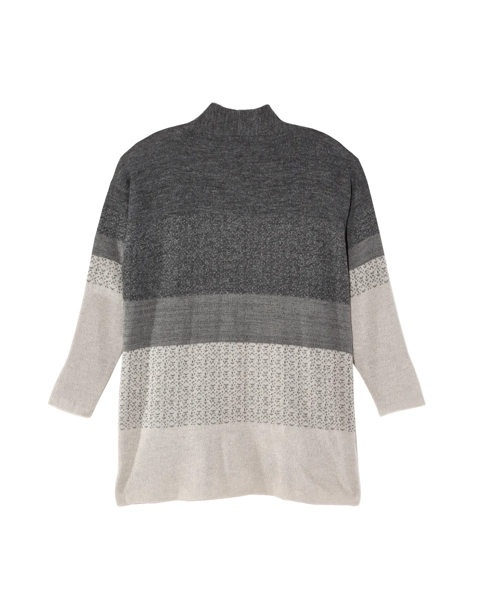 Vita Long Sleeve Ombre Cardigan | Charcoal Grey
