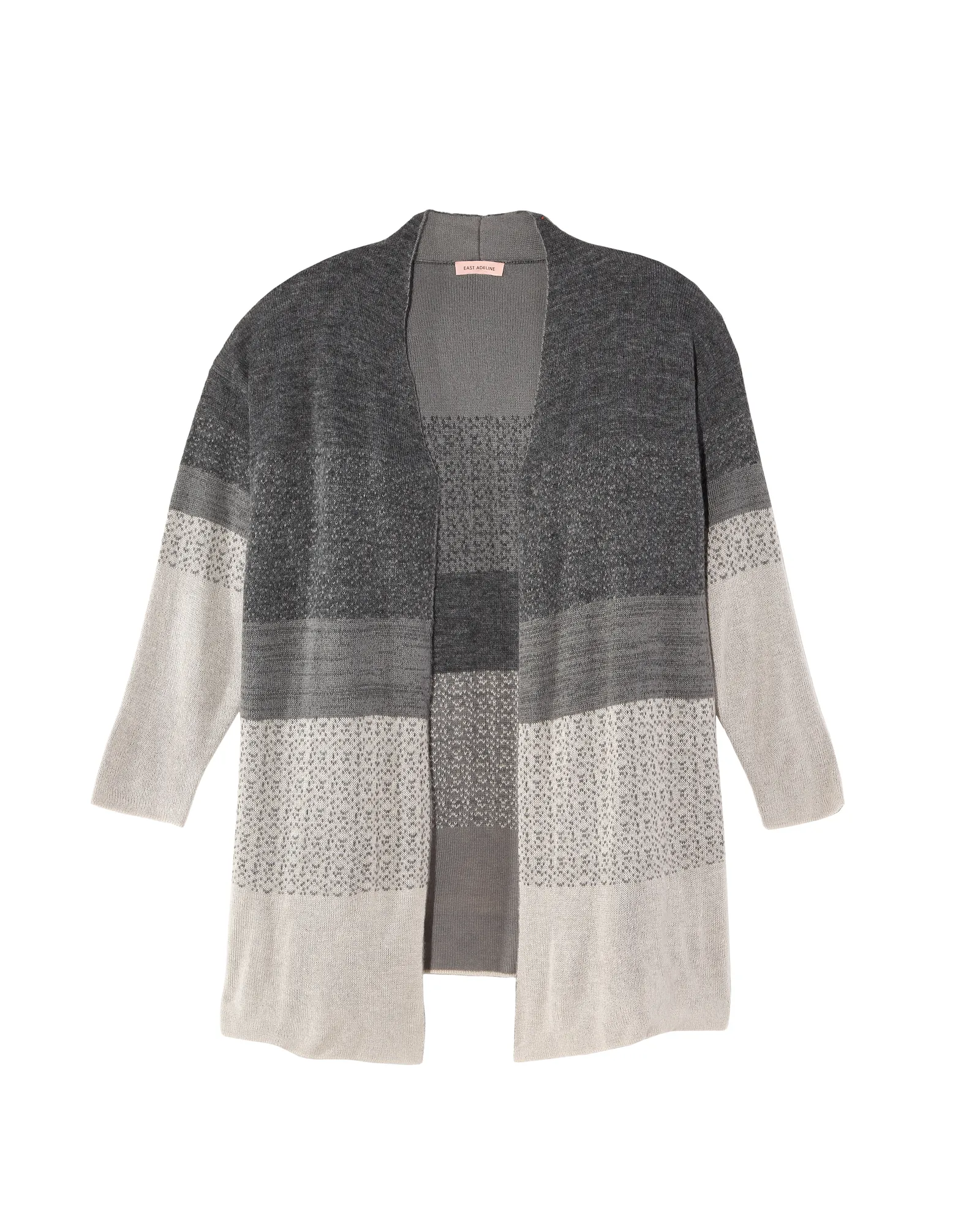 Vita Long Sleeve Ombre Cardigan | Charcoal Grey