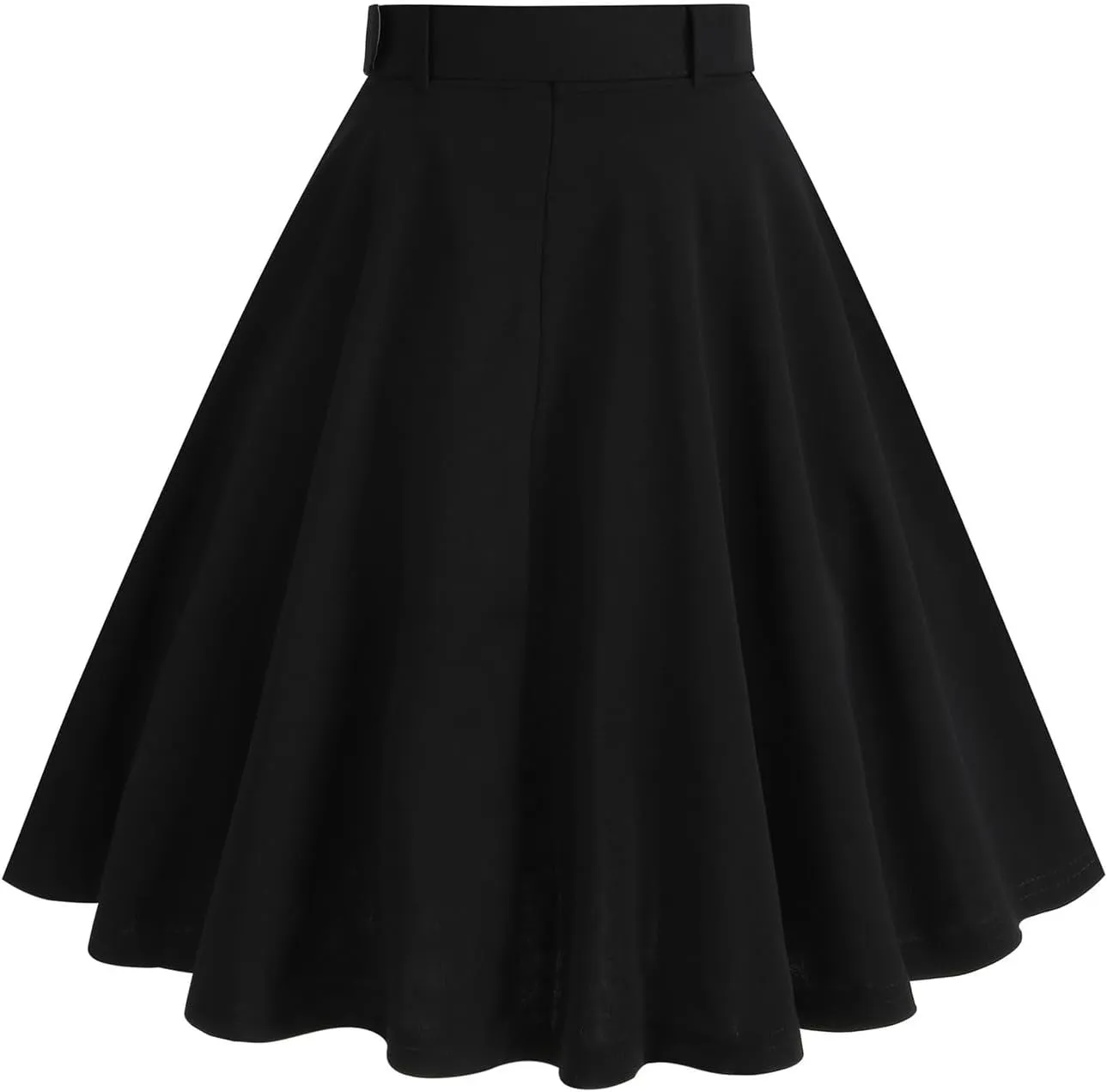 Women's Pleated Mini Skirts Casual Belted Button Down Business Work High Waist School Uniform Cheerleader Skirt