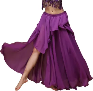 Wuchieal Women's Fairy Belly Dance Skirt Large Swing Skirts Women Belly Dancing Practice Skirt